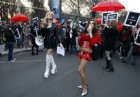 Francouzští sexuální pracovníci demonstrují za svou nezávislost.